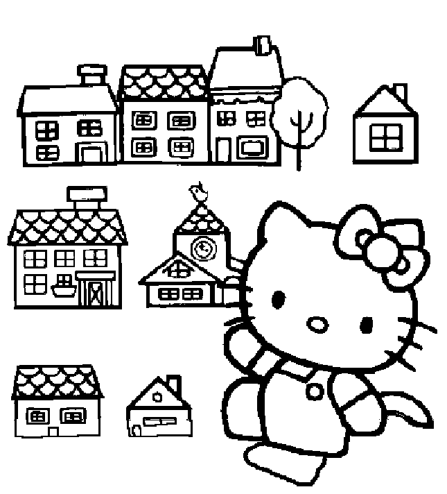 Hello Kitty kolorowanki